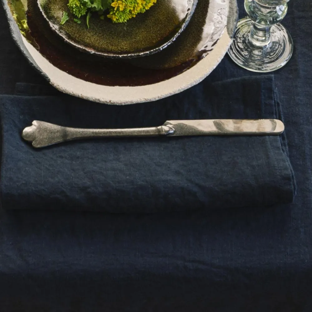 Flash Sale 200 LINTEX Serviette de table en lin lavé - Bleu Encre BleuEncre