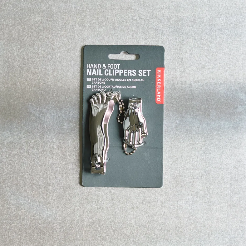 Online 163 KIKKERLAND Set de 2 coupe-ongles pour mains et pieds - Argenté