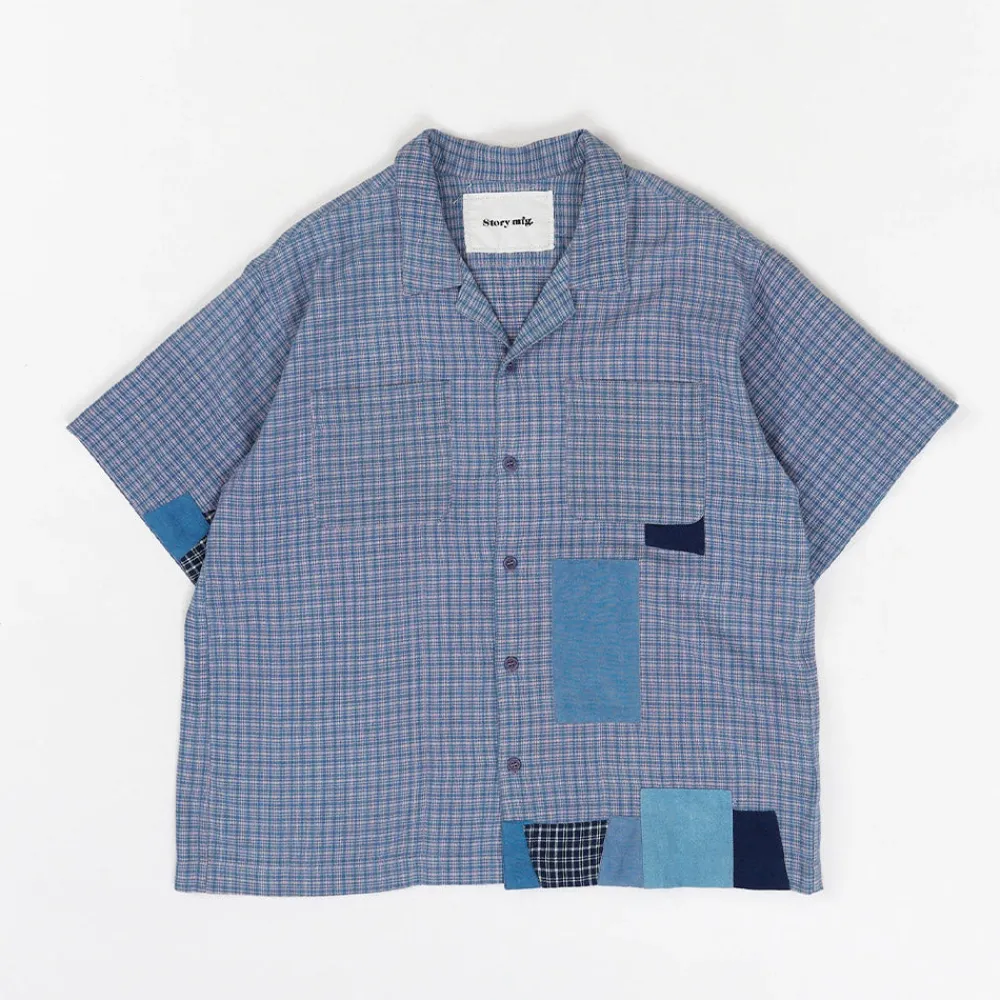Cheap STORY MFG - Chemise PA - Vichy Blue