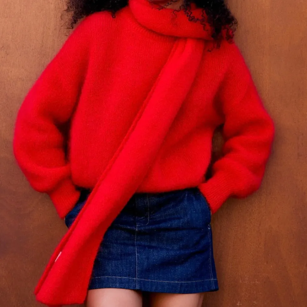 New Surprise - Pull Mohair Jane - Rouge