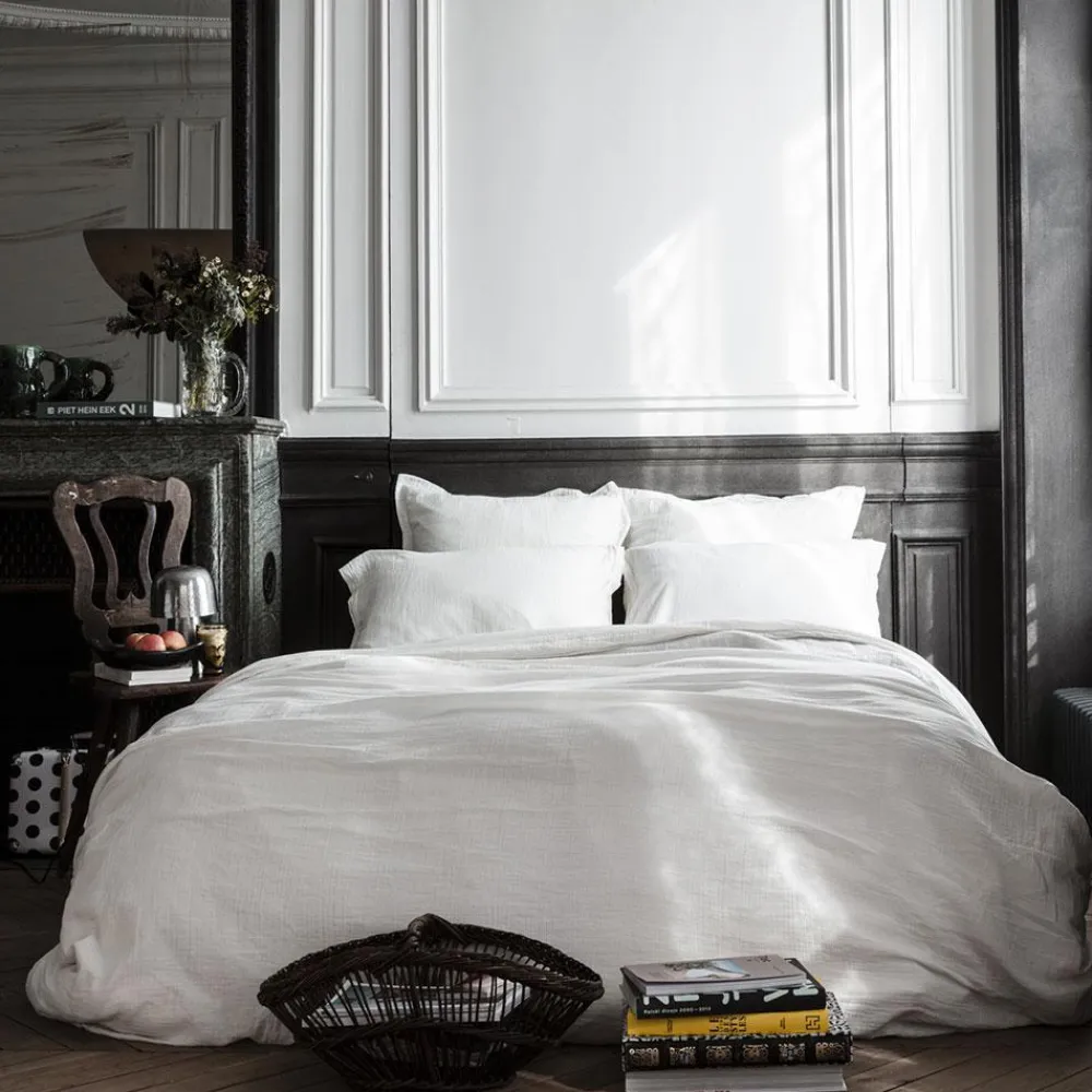 New 2100 GAZEX Taie d'oreiller en gaze de coton - Blanc de Meudon BlancdeMeudon