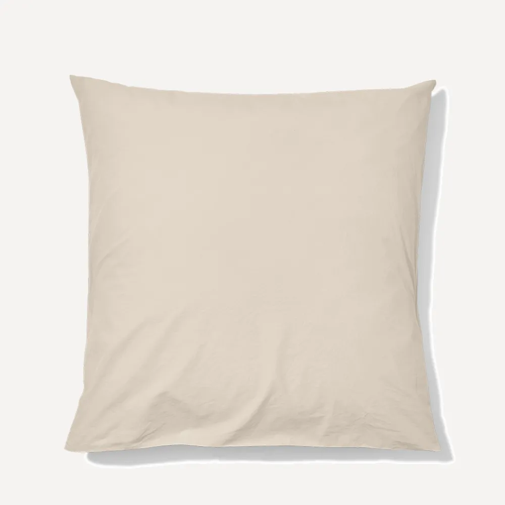 Clearance 1700 COTEX Taie d'oreiller en percale de coton - Beige Dune BeigeDune