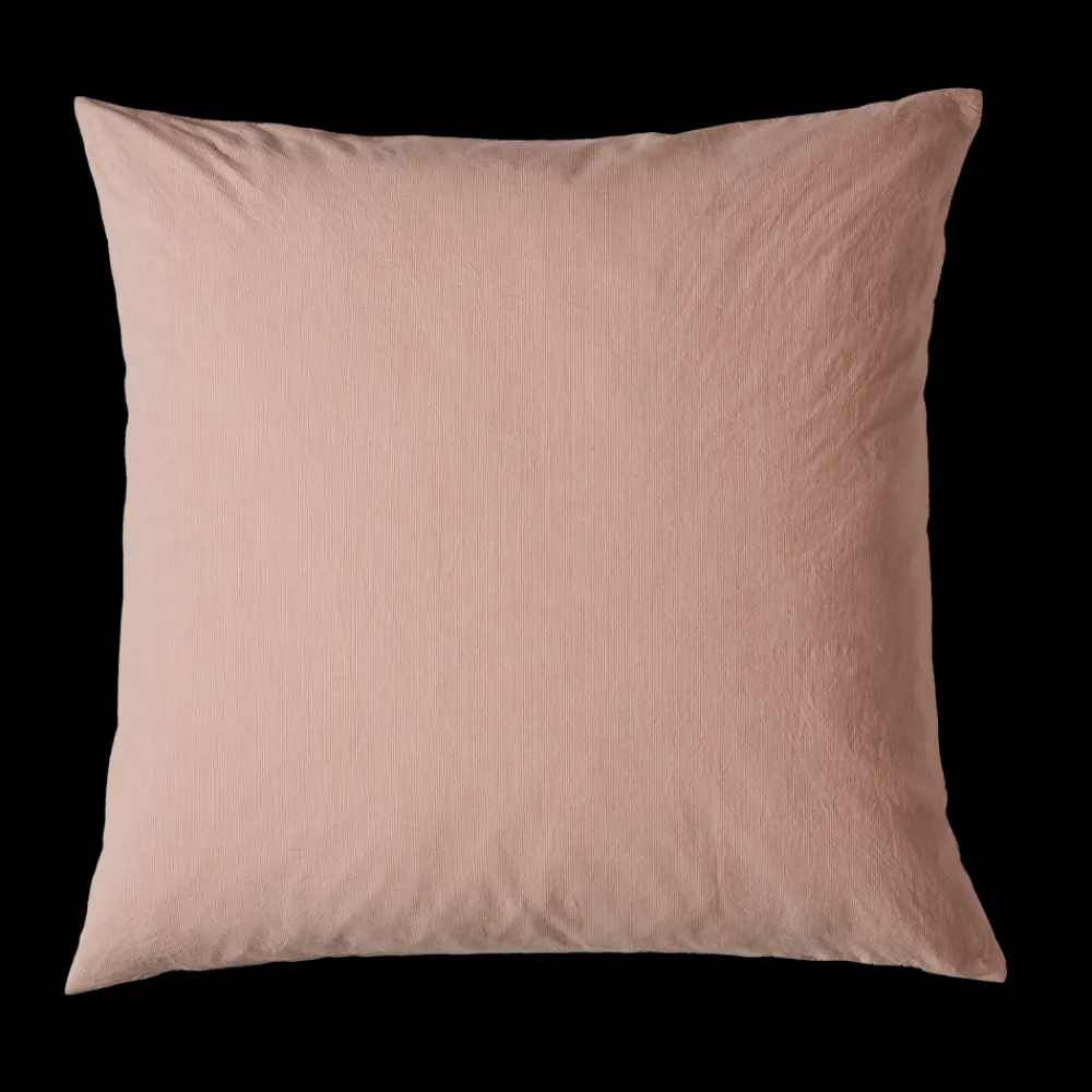 Online 1700 COTEX Taie d'oreiller en percale de coton - Rayures Rouge Ocre RayuresRougeOcre
