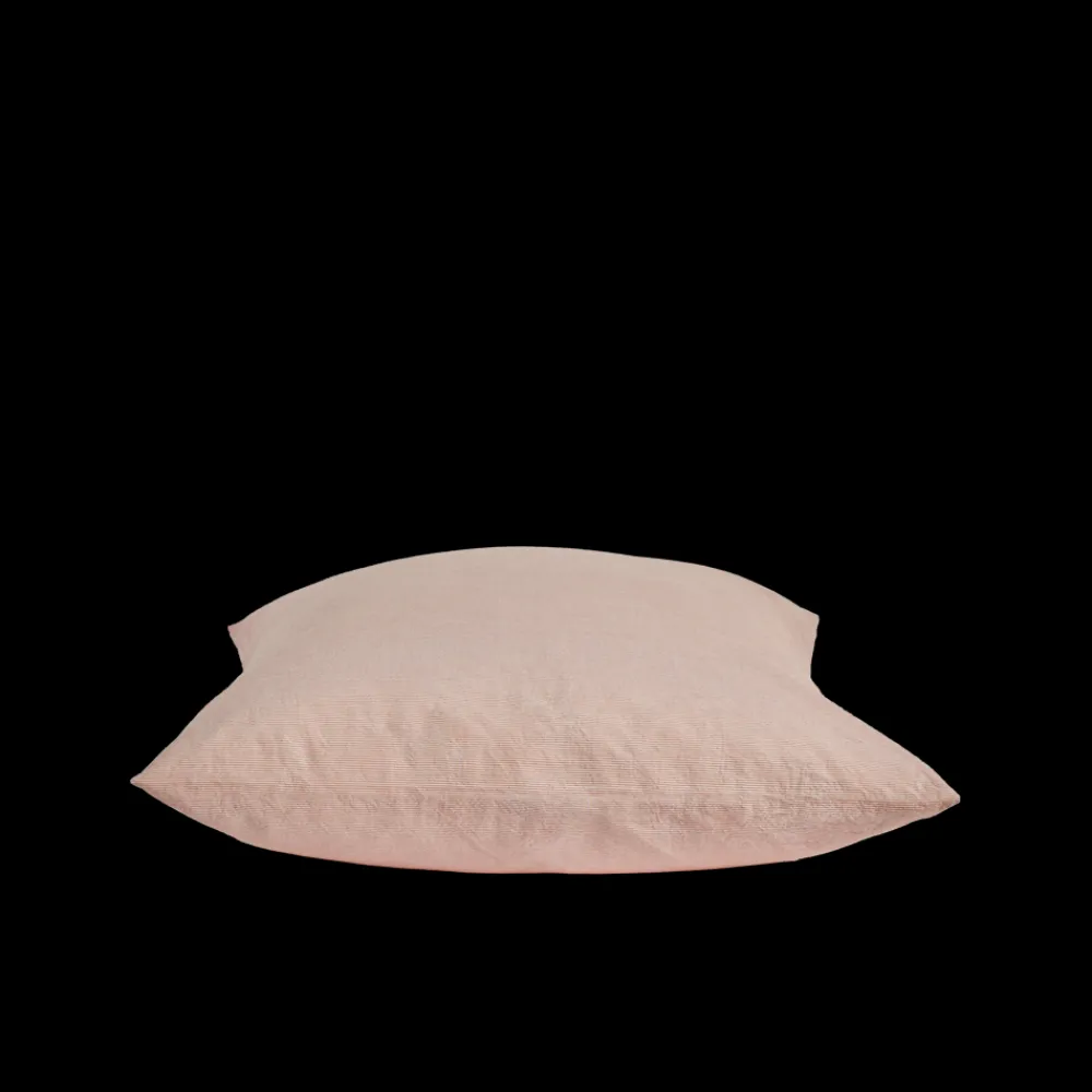 Online 1700 COTEX Taie d'oreiller en percale de coton - Rayures Rouge Ocre RayuresRougeOcre
