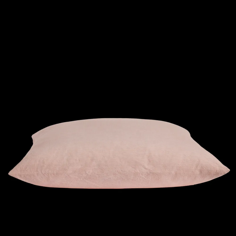 Online 1700 COTEX Taie d'oreiller en percale de coton - Rayures Rouge Ocre RayuresRougeOcre