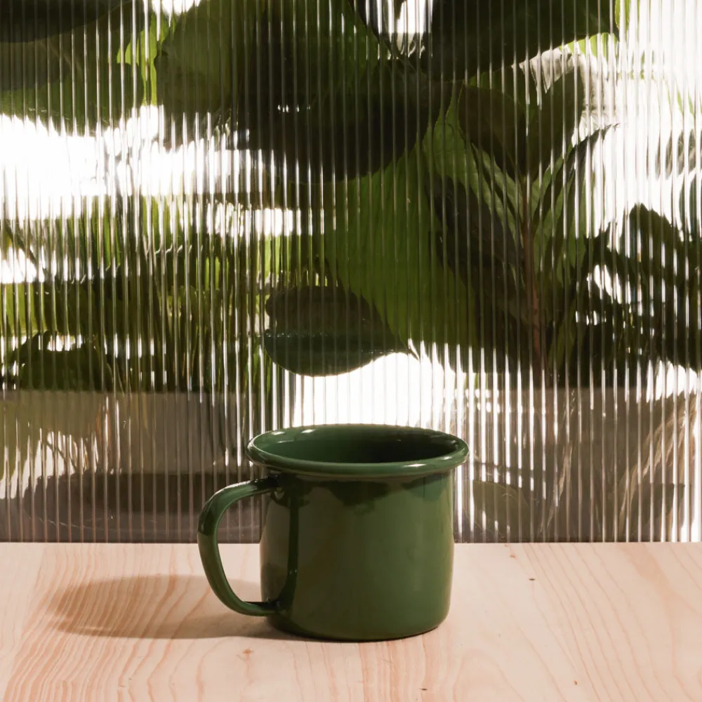 Discount 2161 ELIFLE ENAMELWARE Tasse anse creuse - Vert