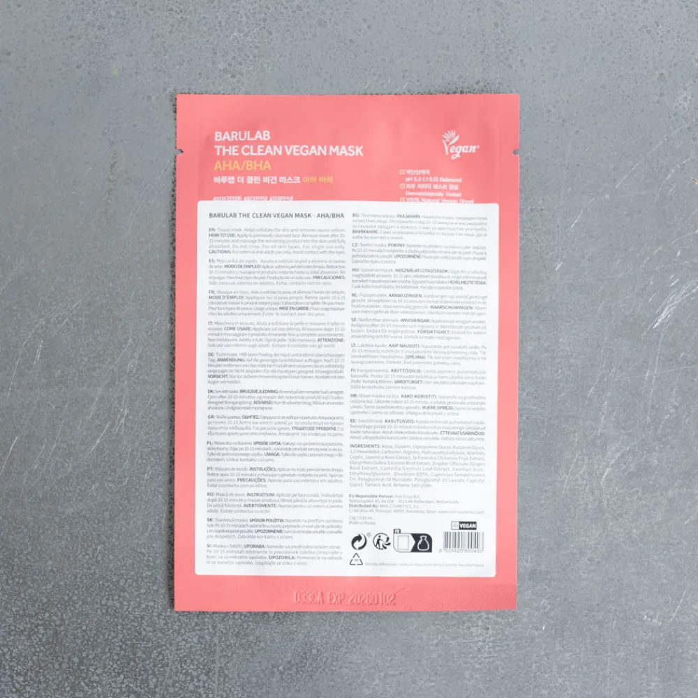 Best 780 MIIN COSMETICS The Clean Vegan Mask - AHA/BHA - Barulab
