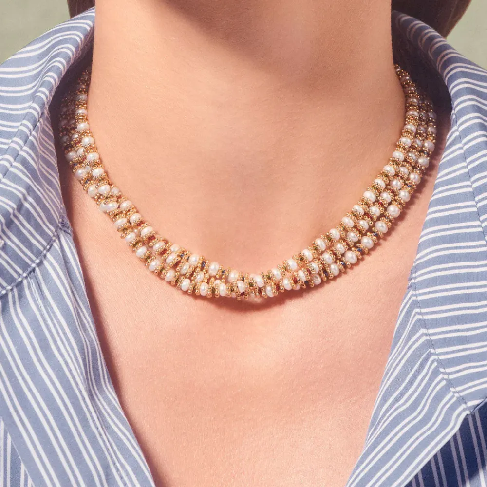 Shop TITYARAVY - Collier Bigkamala Perles - Orange