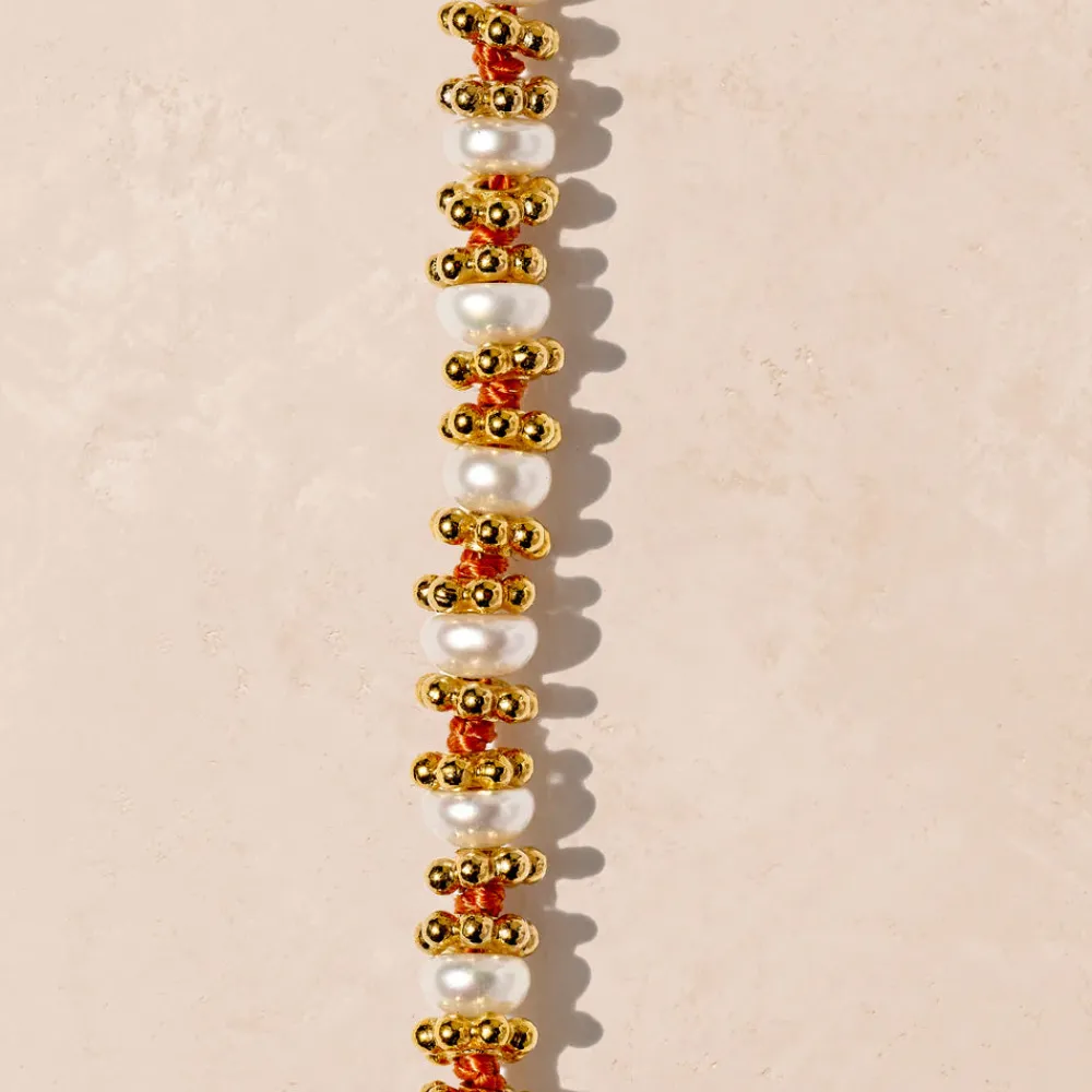 Shop TITYARAVY - Collier Bigkamala Perles - Orange