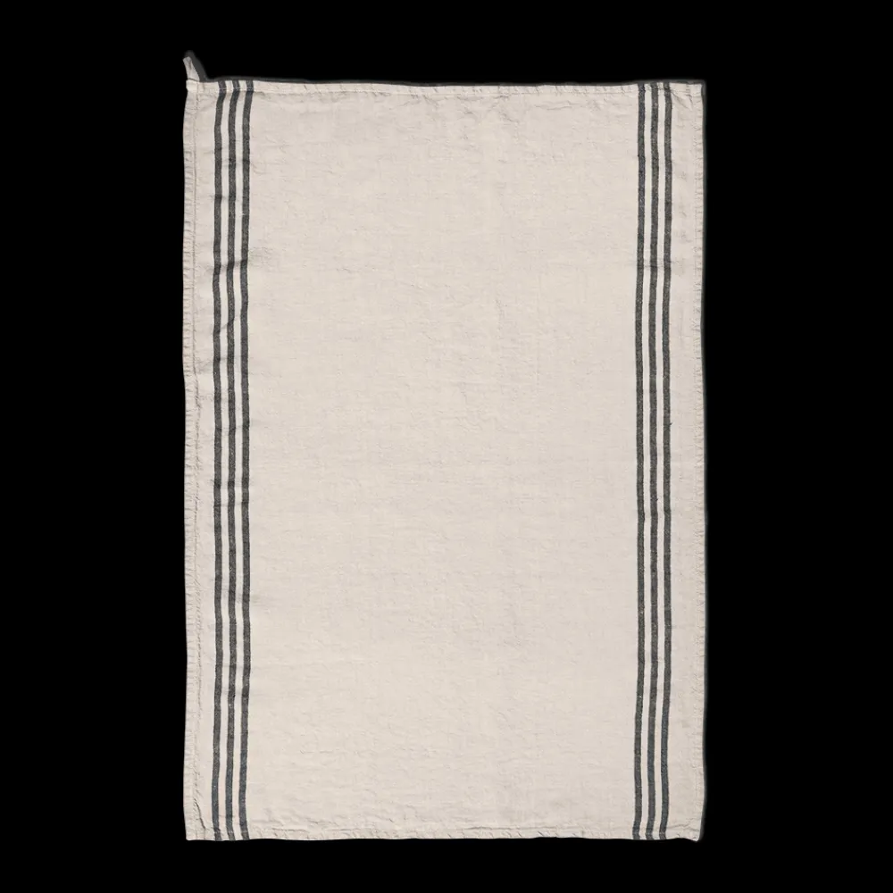 Outlet 200 LINTEX Torchon en lin lavé - Pierre