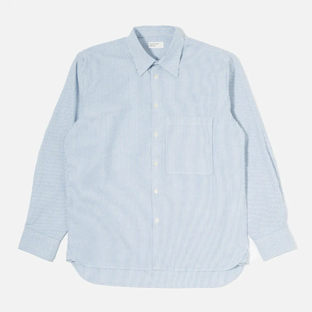Store Universal Works - Chemise Poche Carrée - Marine