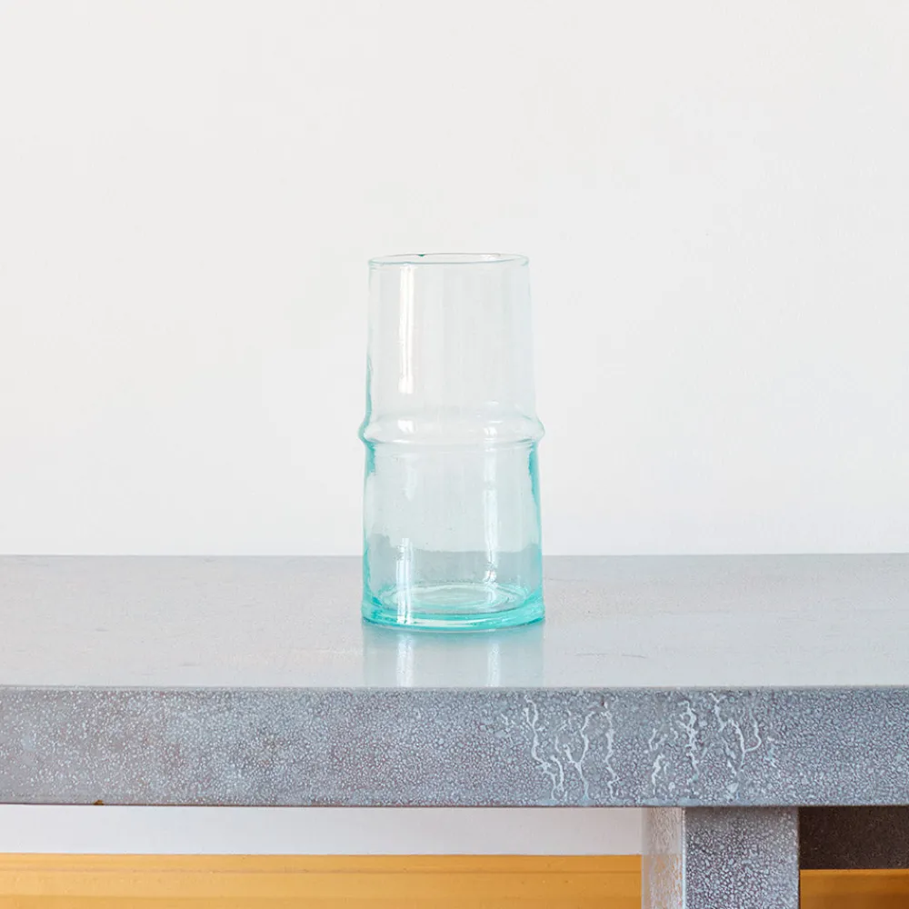 Outlet 1286 HOUSEHOLD HARDWARE Vase Incline en verre recyclé