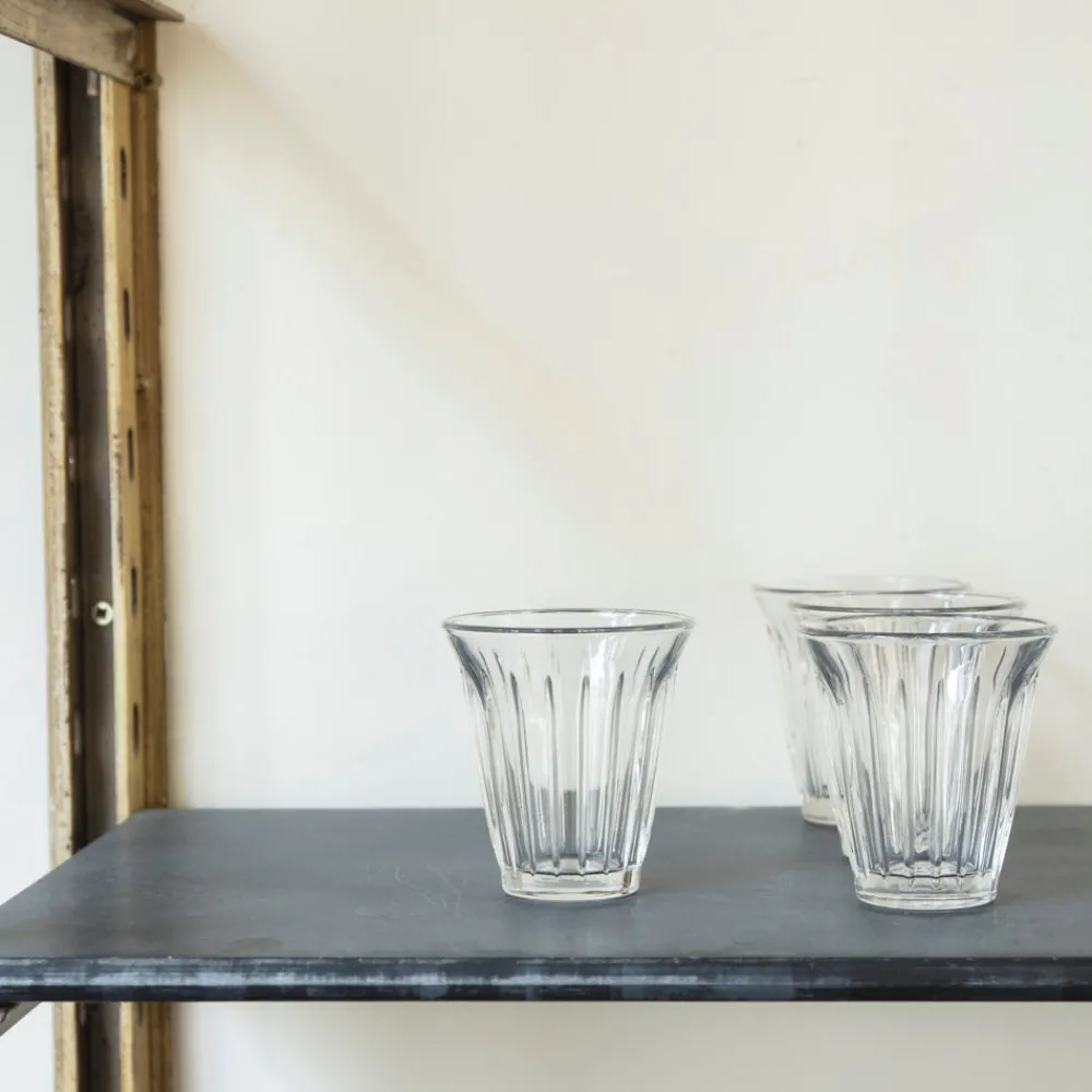Online 115 LA ROCHERE Verre à thé en verre pressé - Zinc