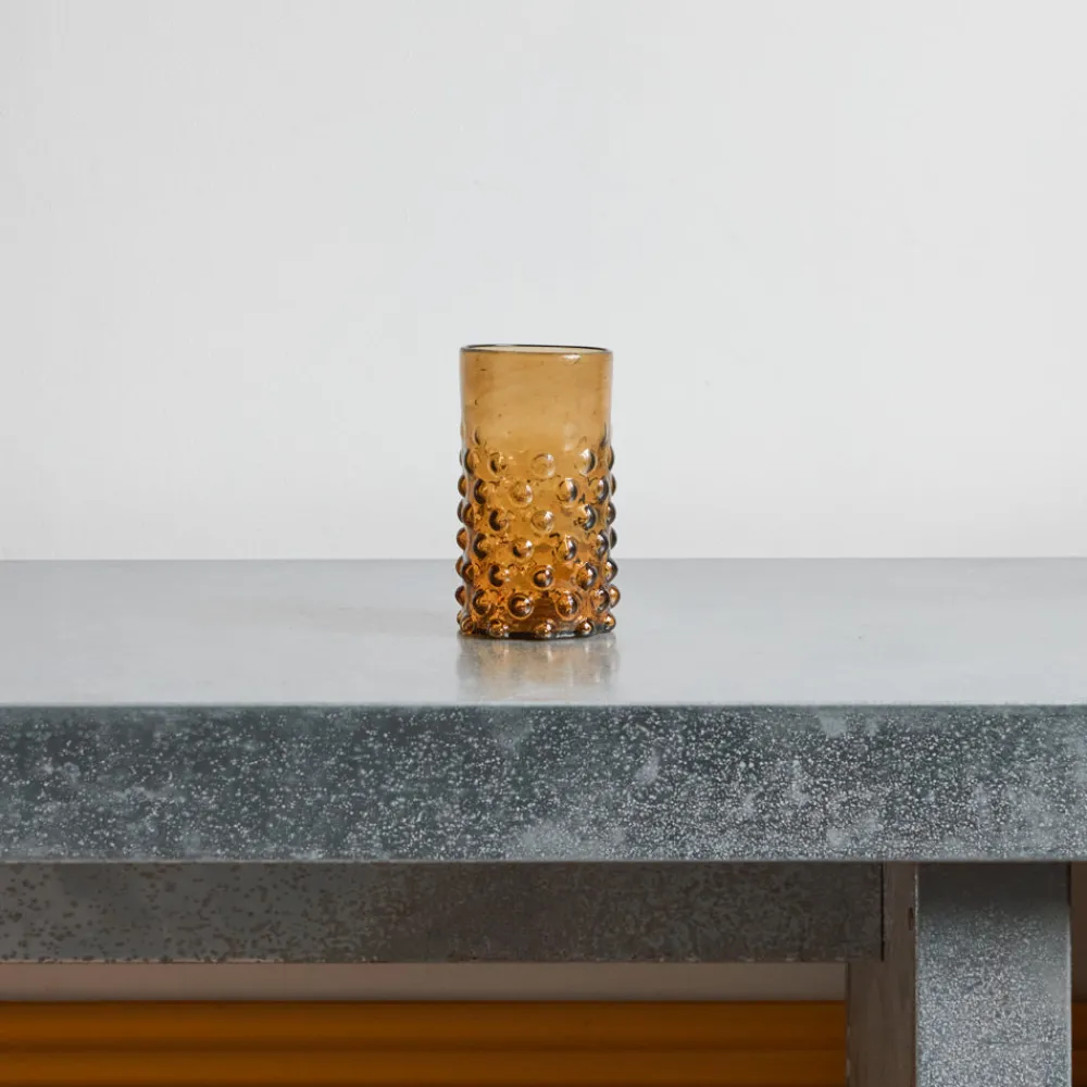 Shop 1108 SALAHEDDIN Verre Bulles en verre soufflé - Ambre