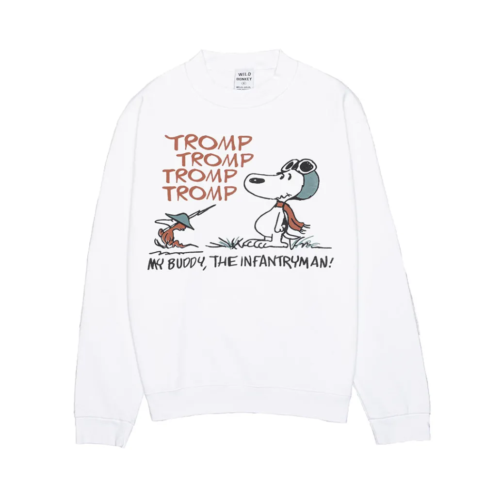 Best WILD DONKEY - Sweat Tromp - Blanc
