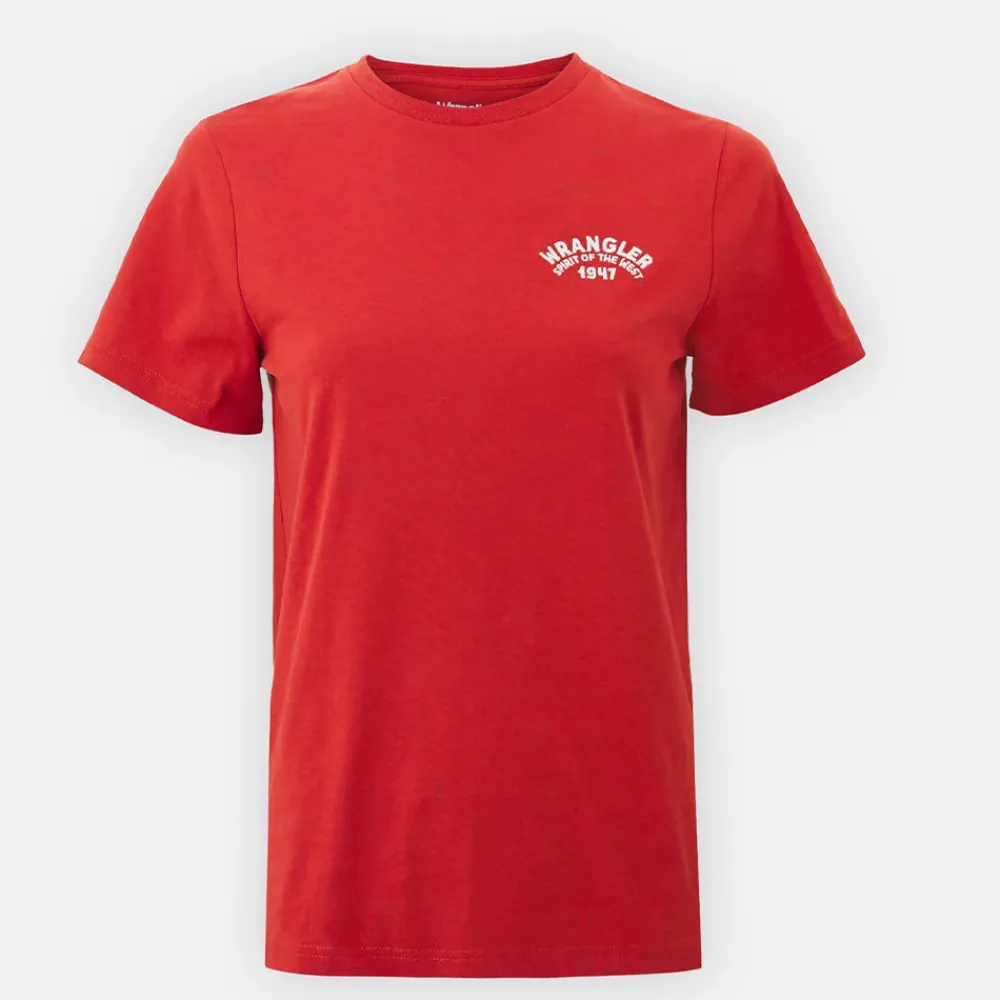 Best Sale WRANGLER - T-Shirt Graphic - Rouge